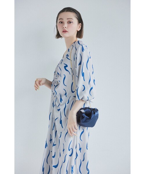 【玉城ティナ着用】B:MING by BEAMS アートプリント ワンピース B:MING by BEAMS（ビーミングバイビームス）の「【玉城ティナ