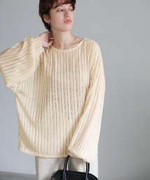 select MOCA | クラッシュボリュームスリーブトップス(Tシャツ/カットソー)