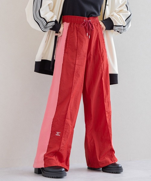 RAGEBLUE（レイジブルー）の「切り替えナイロンスウェットパンツ（スウェットパンツ・レディース・ホワイト系/レッド系・FREE）」の4枚目の写真