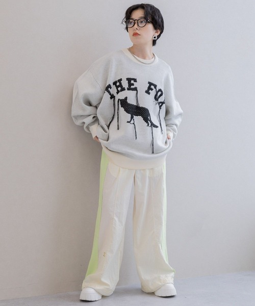 RAGEBLUE（レイジブルー）の「切り替えナイロンスウェットパンツ（スウェットパンツ・レディース・ホワイト系/レッド系・FREE）」の8枚目の写真