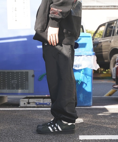 LONELY/論理（ロンリー）の「LONELY(論理)/ロンリー STOCK LOGO” NYLON WARM UP PANTS ナイロンパンツ（その他パンツ・メンズ・ブラック・XL/L/M）」の10枚目の写真