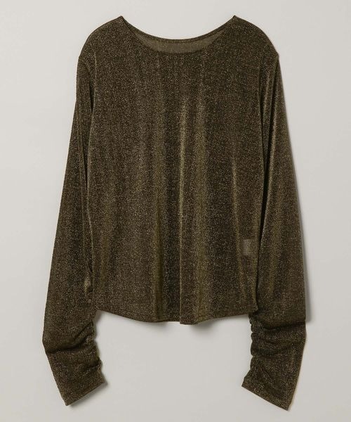 JEANASIS(ジーナシス)の「ラメテンジクシアーLS TEE/102750(Tシャツ/カットソー・レディース・ブラック系その他/シルバー/ゴールド系その他・FREE)」の3枚目の写真