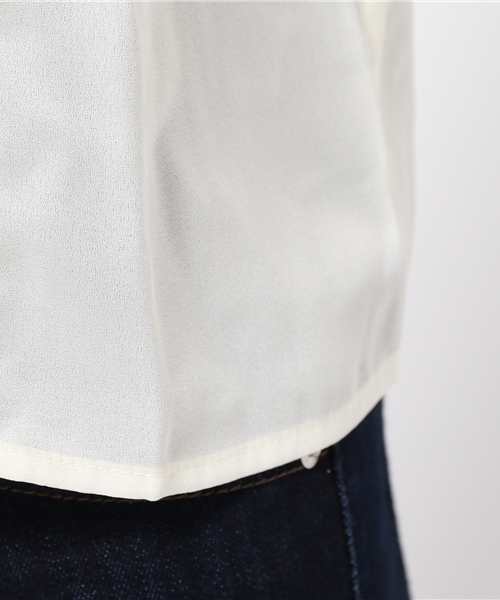 Chico（チコ）の「レース刺繍BL（シャツ/ブラウス・レディース・アイボリー/カーキ/ブラック・FREE）」の10枚目の写真