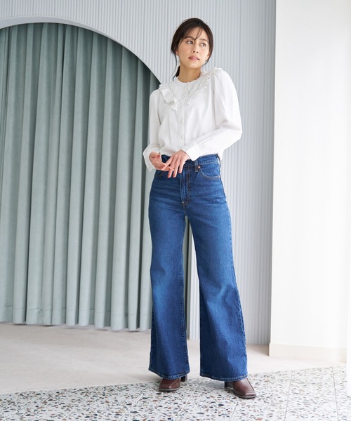 Levi's（リーバイス）の「Levi's/リーバイス RIBCAGE BELLS ミディアムインディゴ SONOMA TRAIN（デニムパンツ・レディース・インディゴブルー・26inch/23inch/27inch/28inch/25inch/24inch）」の20枚目の写真