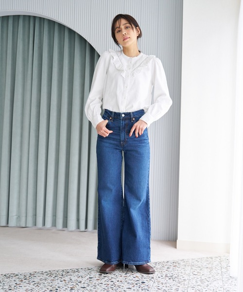 Levi's（リーバイス）の「Levi's/リーバイス RIBCAGE BELLS ミディアムインディゴ SONOMA TRAIN（デニムパンツ・レディース・インディゴブルー・26inch/23inch/27inch/28inch/25inch/24inch）」の21枚目の写真