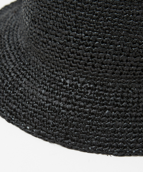 ABAHOUSE(アバハウス)の「【RUBEN/ルーベン】RAFFIA BUCKET /ラフィアバケット細編み(ハット・メンズ・ブラック/ベージュ・フリー)」の16枚目の写真