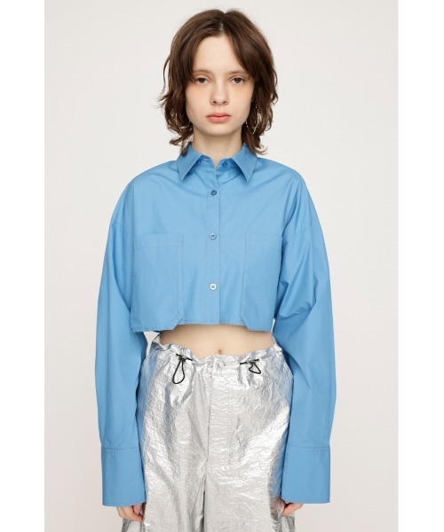 SLY（スライ）の「CROP SH WITH TIE クロップ シャツ ウィズ