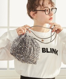 スパンコール巾着バッグ