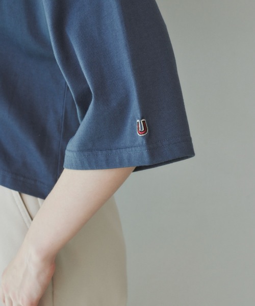 Unitage(ユニテージ)の「BIGロゴラガーTEE(Tシャツ/カットソー・レディース・ネイビー/ピンク・FREE)」の10枚目の写真