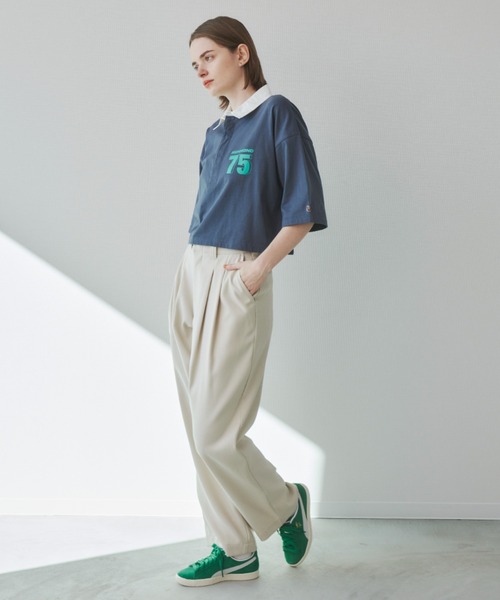 Unitage(ユニテージ)の「BIGロゴラガーTEE(Tシャツ/カットソー・レディース・ネイビー/ピンク・FREE)」の11枚目の写真