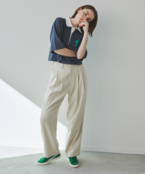 Unitage(ユニテージ)の「BIGロゴラガーTEE(Tシャツ/カットソー・レディース・ネイビー/ピンク・FREE)」の12枚目の写真