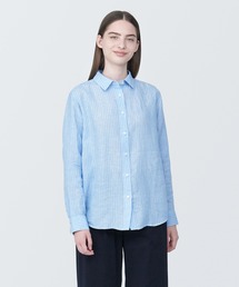 無印良品 | 婦人　リネン洗いざらしレギュラーカラー長袖シャツ(シャツ/ブラウス)