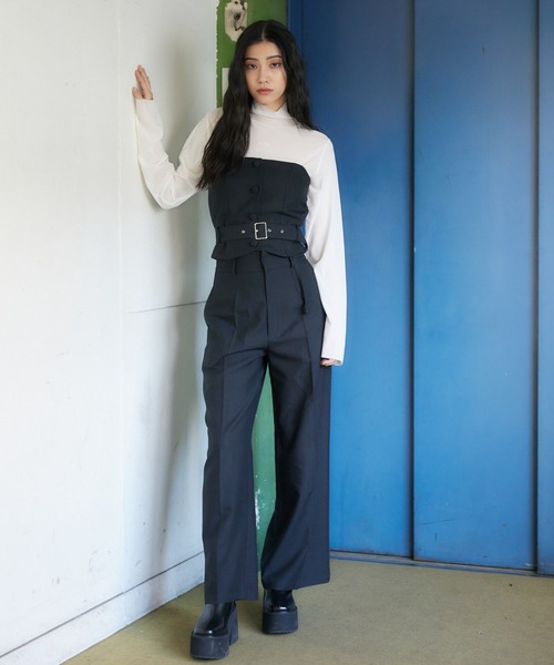 ENVYM（アンビー）の「バックスリットスラックスパンツ（スラックス・レディース・グレー/ブラック・MEDIUM/SMALL）」の13枚目の写真