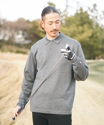 Fortune Island Golf（フォーチューンアイランドゴルフ）の「【Fortune Island Golf】L/S Wool Polo/ウールポロシャツゴルフウェア（ポロシャツ）」