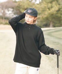 【Fortune Island Golf】L/S Wool Polo/ウールポロシャツゴルフウェア
