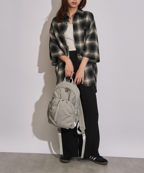 COLDE (コルデ)の「【COLDE】ギャザーナイロンバックパック リュックサック 3241-315-1(バックパック/リュック・レディース・ブラック/グレー/モカ/アイボリー・FREE)」の22枚目の写真