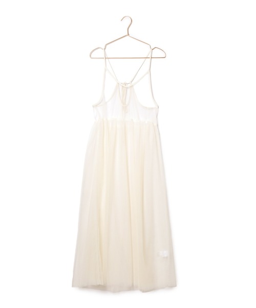 ROPE' PICNIC(ロペピクニック)の「バックリボンチュールキャミワンピース(ワンピース・レディース・オフホワイト/ブラック/チャコールグレー・38)」の6枚目の写真