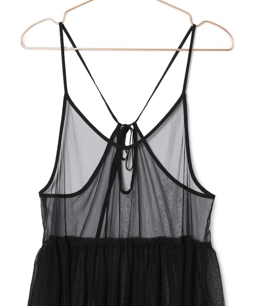 ROPE' PICNIC(ロペピクニック)の「バックリボンチュールキャミワンピース(ワンピース・レディース・オフホワイト/ブラック/チャコールグレー・38)」の8枚目の写真