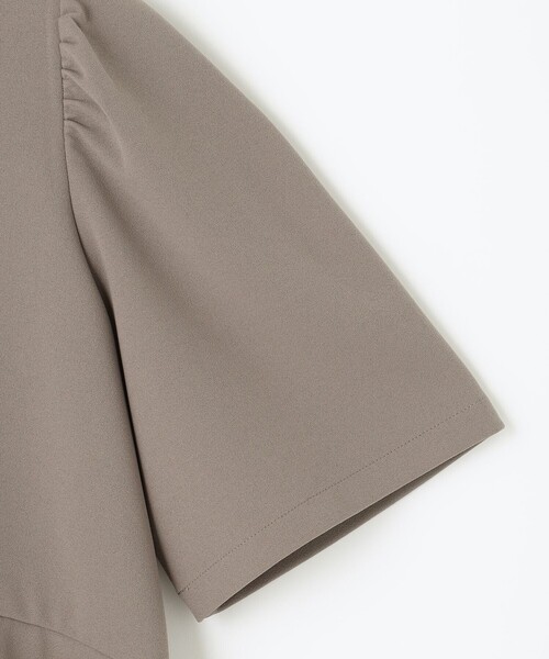 組曲（クミキョク）の「ジョーゼットジャージーフリルブラウス（シャツ/ブラウス・レディース・ブラウン系/ブラック系/ベージュ系/ライトグレー系/サックスブルー系/ネイビー系9・3/2）」の11枚目の写真