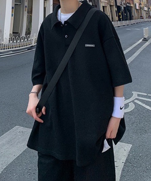 【NOWLE】半袖 ポロカラー シャツ/イージーショーツ セットアップ NOWLE】半袖 ポロカラー シャツ/イージーショーツ セットアップ