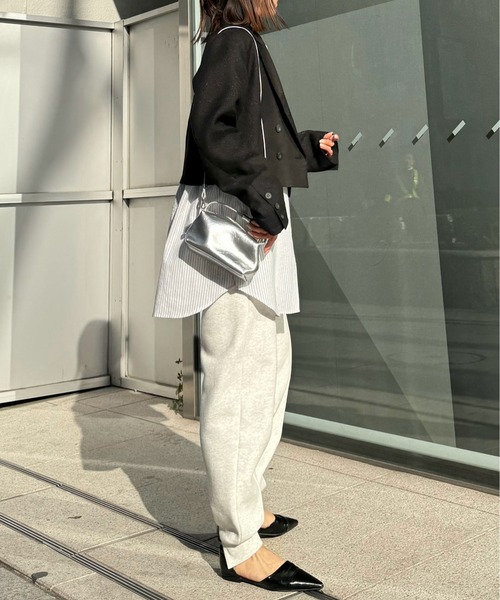 ジャケット・アウター short lame linen twill peaked lapel JK セール】short lame linen twill peaked lapel JK（その他
