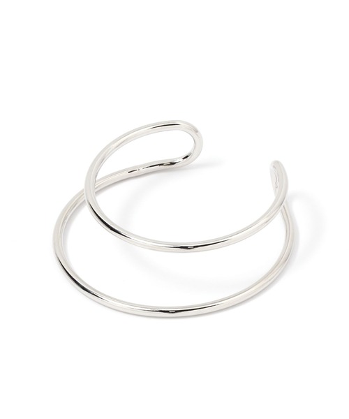 niko and...(ニコアンド)の「メタルWラウンドバングル(バングル/リストバンド・レディース・グレー/イエロー・0)」の2枚目の写真