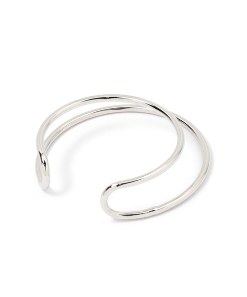 niko and...(ニコアンド)の「メタルWラウンドバングル(バングル/リストバンド・レディース・グレー/イエロー・0)」の3枚目の写真