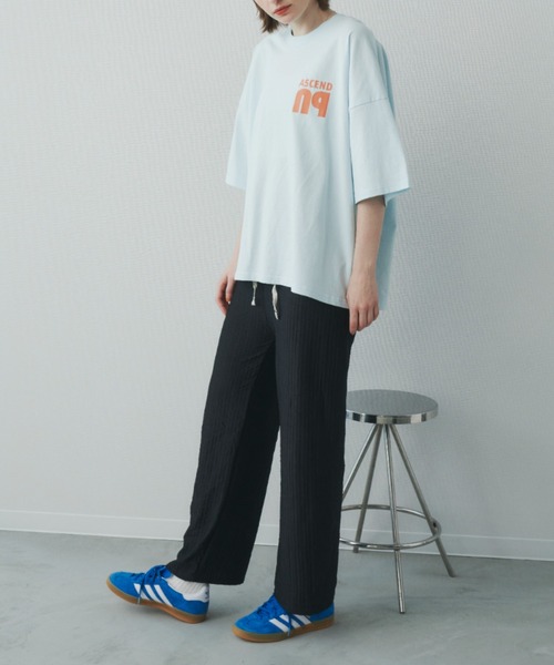 Unitage(ユニテージ)の「カットジャガードイージーパンツ(その他パンツ・レディース・ブルー/ホワイト/ブラック/グリーン/ピンクベージュ・FREE)」の14枚目の写真