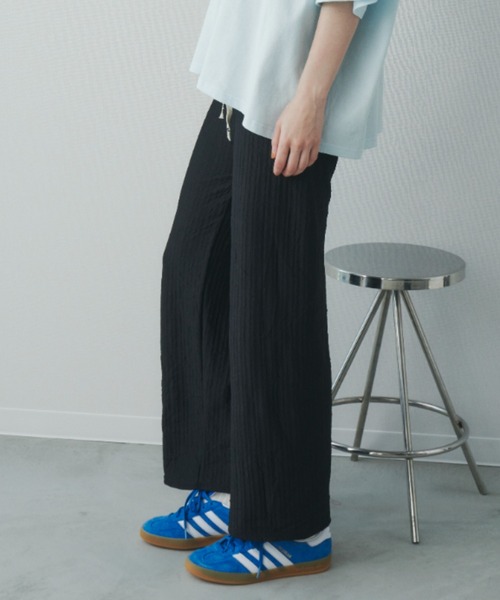 Unitage(ユニテージ)の「カットジャガードイージーパンツ(その他パンツ・レディース・ブルー/ホワイト/ブラック/グリーン/ピンクベージュ・FREE)」の13枚目の写真