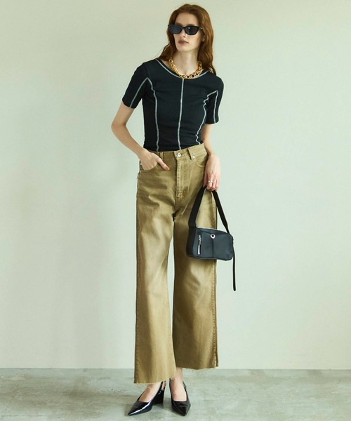 MAISON SPECIAL（メゾンスペシャル）の「Side Long Zip Denim