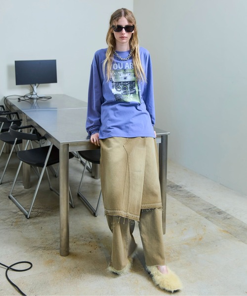 MAISON SPECIAL(メゾンスペシャル)の「Side Long Zip Denim/サイドロングジップデニム(デニムパンツ・レディース・ブラック/ブルー/オフホワイト/ブラウン・36/38)」の20枚目の写真