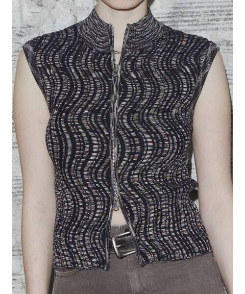 VEQUM（VEQUM）の「【VEQUM】MESH KNIT TANKTOP（タンクトップ
