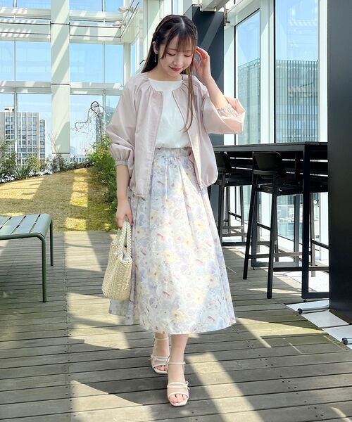 Couture broochうす軽アウターバックフリルシアーブルゾン　36 couture brooch（クチュールブローチ）の「◇【ロングシーズン