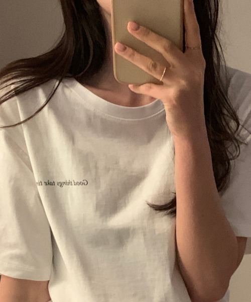 LAC-VERT(ラック・ヴェール)の「ハートロゴバックプリントTシャツ(Tシャツ/カットソー・レディース・グリーン/レッド/ブラック・FREE)」の21枚目の写真