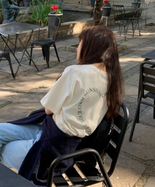 LAC-VERT(ラック・ヴェール)の「ハートロゴバックプリントTシャツ(Tシャツ/カットソー・レディース・グリーン/レッド/ブラック・FREE)」の12枚目の写真