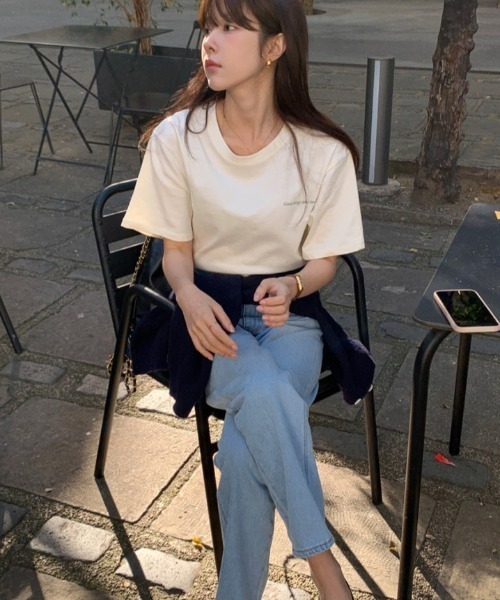 LAC-VERT(ラック・ヴェール)の「ハートロゴバックプリントTシャツ(Tシャツ/カットソー・レディース・グリーン/レッド/ブラック・FREE)」の13枚目の写真