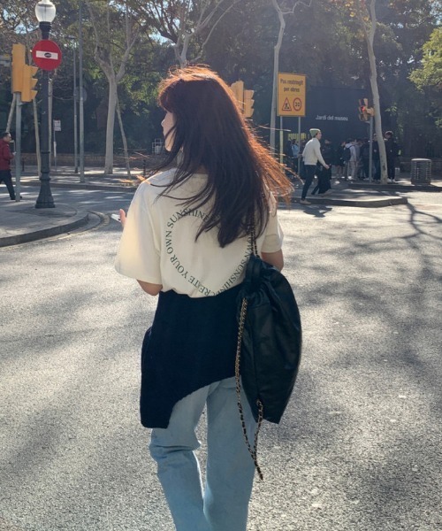 LAC-VERT(ラック・ヴェール)の「ハートロゴバックプリントTシャツ(Tシャツ/カットソー・レディース・グリーン/レッド/ブラック・FREE)」の14枚目の写真