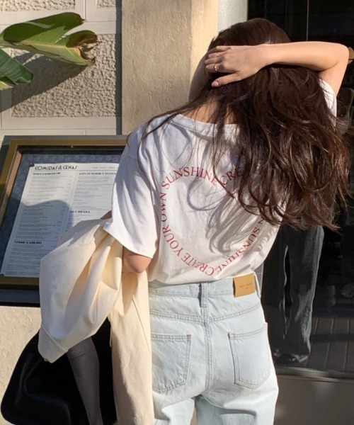 LAC-VERT(ラック・ヴェール)の「ハートロゴバックプリントTシャツ(Tシャツ/カットソー・レディース・グリーン/レッド/ブラック・FREE)」の19枚目の写真