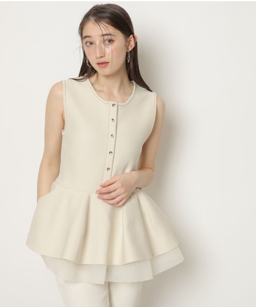 Rirandture リランドチュール 2024AW バルーンペプラムジレ 100％安い Rirandture（リランドチュール）の「ペプラムバルーン