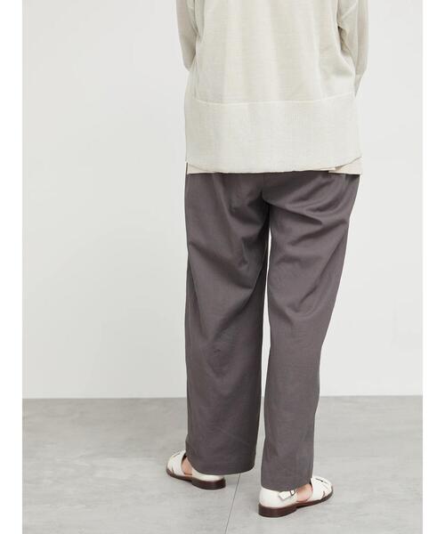 sm2rhythm（サマンサモスモスリズム）の「【イージーケア】レーヨンリネンイージーパンツ（その他パンツ・レディース・ブラック/グレー/ベージュ・F）」の6枚目の写真