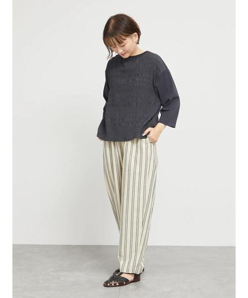 sm2rhythm（サマンサモスモスリズム）の「【イージーケア】レーヨンリネンイージーパンツ（その他パンツ・レディース・ブラック/グレー/ベージュ・F）」の10枚目の写真