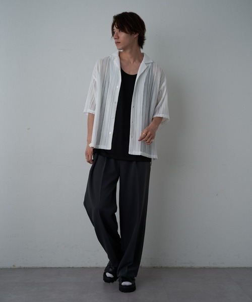 COLONY 2139（コロニートゥーワンスリーナイン）の「G.Y.M スポーティーポンチロングタンク（タンクトップ・メンズ・ホワイト/ブラック・LARGE/MEDIUM）」の14枚目の写真