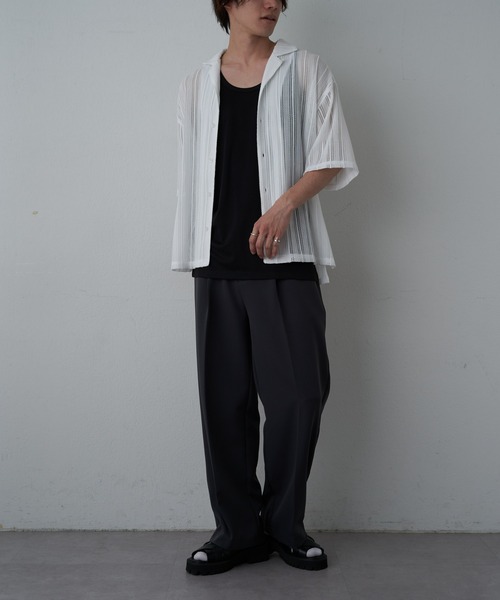 COLONY 2139（コロニートゥーワンスリーナイン）の「G.Y.M スポーティーポンチロングタンク（タンクトップ・メンズ・ホワイト/ブラック・LARGE/MEDIUM）」の17枚目の写真