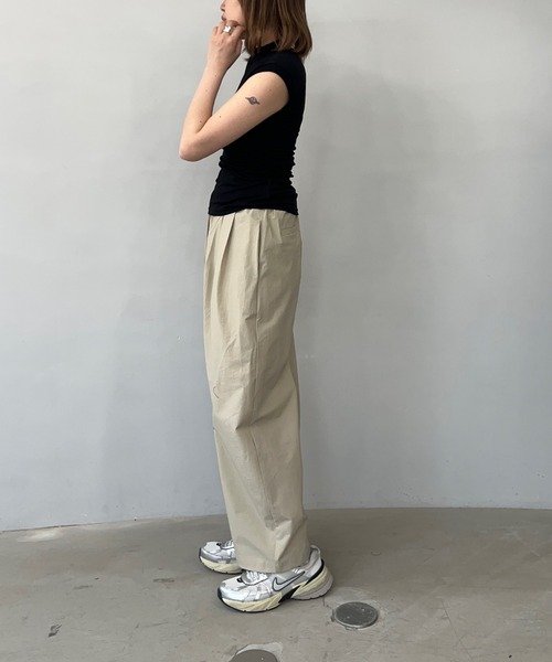 コメ欄セール！一点物 極上フェード 厚手ダック地 ワイドパンツ リアルワーク味 FREAK'S STORE（フリークスストア） パンツ 限定展開 ワイドシルエット