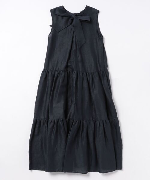 PICCIN（ピッチン）の「バックリボンティアードリネンワンピース（ワンピース・レディース・ベージュ/ネイビー/ピンク・M）」の12枚目の写真