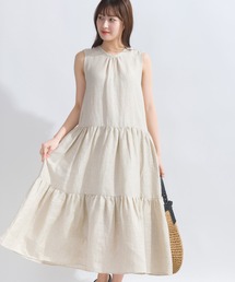 PICCIN | バックリボンティアードリネンワンピース(ワンピース)