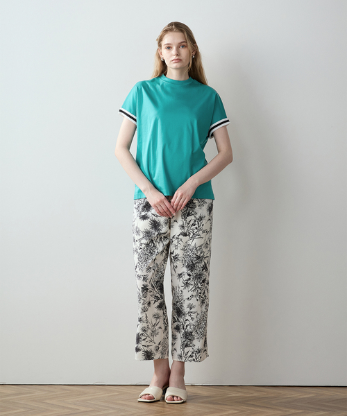 LE SOUK HOLIDAY(ルスークホリデー)の「【接触冷感】袖テープモックネックTシャツ(Tシャツ/カットソー・レディース・グリーン/ピンク/カーキ/オフホワイト/ベージュ・L/M)」の13枚目の写真