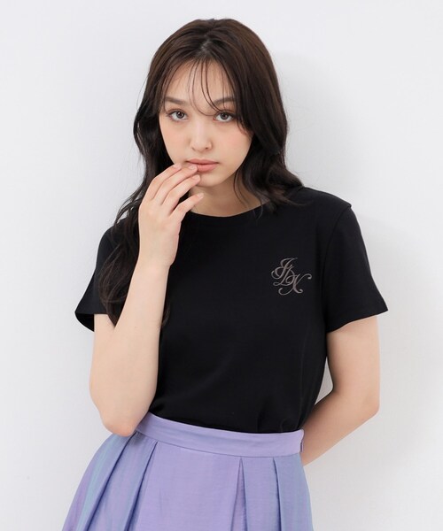 index（インデックス）の「◆UV エンブレム刺繍コットンTシャツ【接触冷感/洗濯機洗い可】（Tシャツ/カットソー・レディース・ホワイト系9/ブラック/オフホワイト/ナチュラル・36/38/40/42）」の22枚目の写真