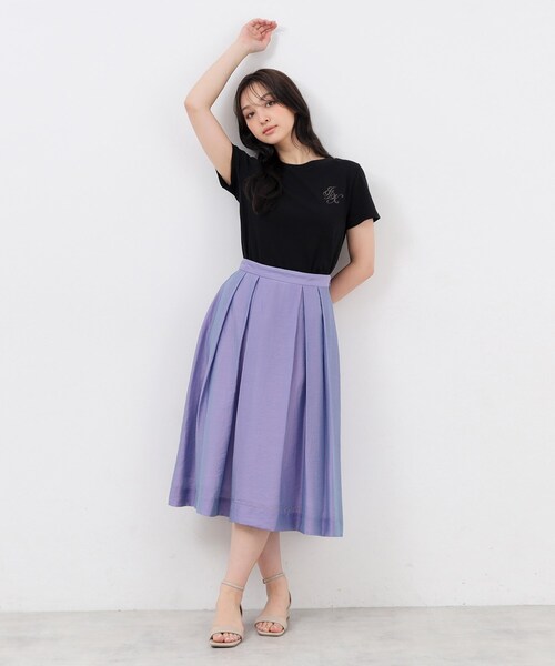 セール】UV エンブレム刺繍コットンTシャツ【接触冷感/洗濯機