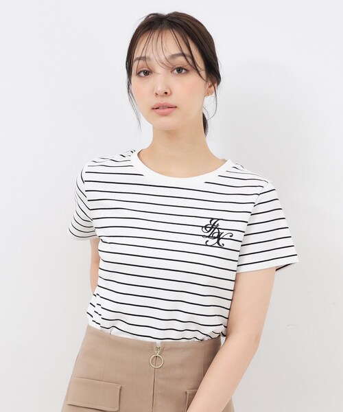 新品同様 ブラミンク 23SS PRE コットン 刺繍Tシャツ 半袖